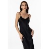 SilkSilky Women's Spaghetti Strap Long Silk Nightgown/Dress - 3 of 4