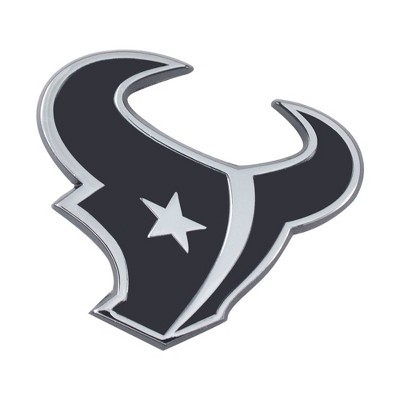 NFL Houston Texans 3D Chrome Metal Emblem