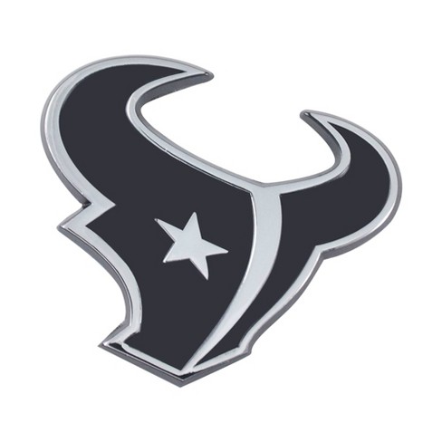 Nfl Houston Texans 3d Chrome Metal Emblem : Target