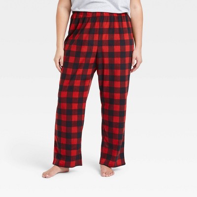 red plaid pajama pants for family