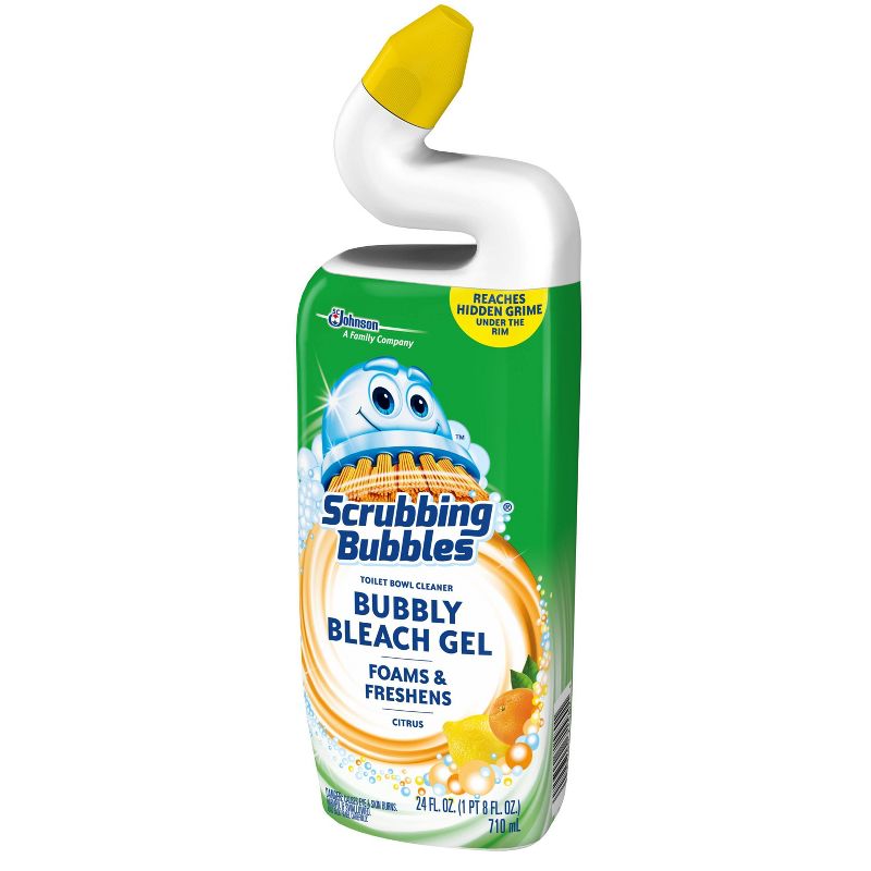 Scrubbing Bubbles Bubbly Bleach Gel Toilet Bowl Cleaner - Citrus - 24oz, 5 of 7