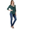 Womens Criss Cross Round Hemline Tunic Top - 24seven Comfort Apparel™ - 2 of 4