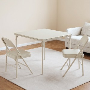 GustoWave Card Table and Chairs for Indoor/Outdoor, Home, Parties, Picnics, Games - 1 of 4