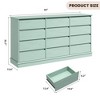 GustoWave 12 Drawer Dresser with Wide Top - Large Wood Chest of Drawers for Bedroom, Living Room, Hallway, Kids Room - 3 of 4