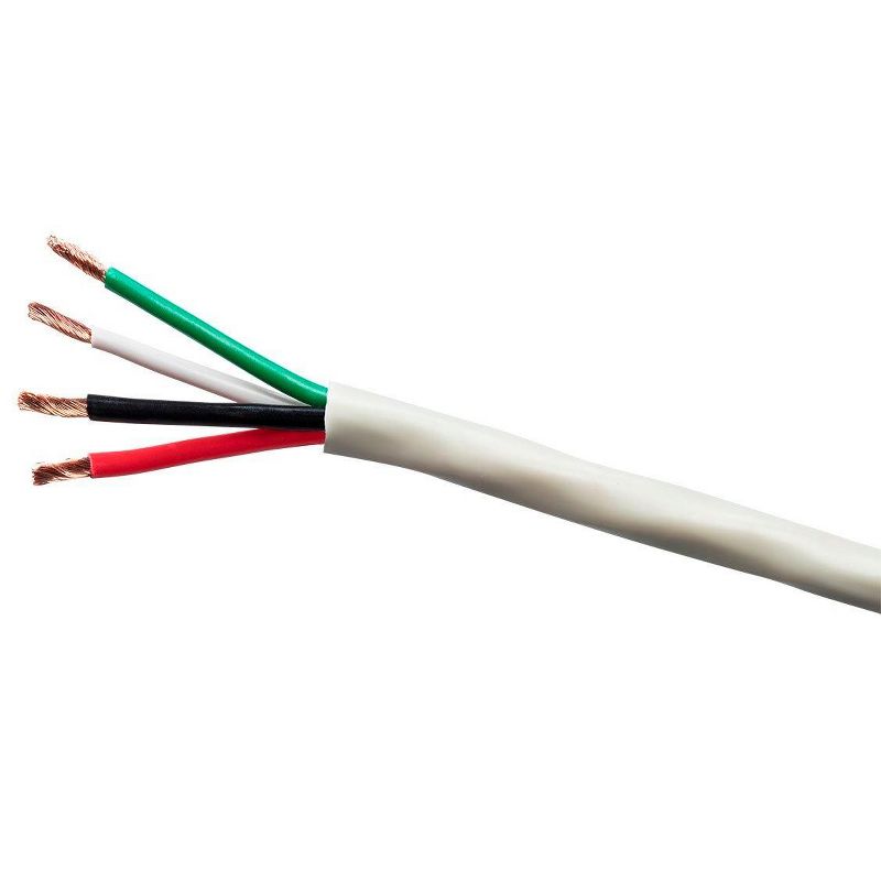 Monoprice Speaker Wire, Burial Rated, 4-Conductor, 14AWG, 250ft, Gray, 1 of 2