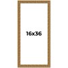 PosterPalooza | Panoramic Sculpted Black Picture Frame - UV Acrylic, Foam Board Backing, Hanging Hardware - 2 of 4