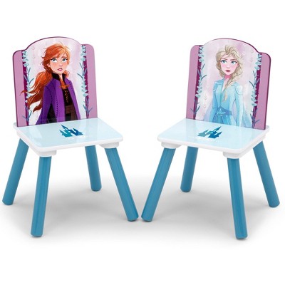 Elsa and Anna Inspired Kid-Sized Table and Chair Set with Storage