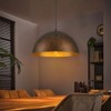 LLHZSY Industiral Hammered Antique Copper Dome Pendant Chandelier Light - W13 3/4" - 2 of 4