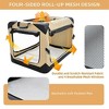 Bellura Pet - Collapsible Travel Pet Crate - Brown - 3 of 4