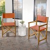 Cukor Classic Vintage Outdoor Acacia Wood Folding Director Chair with Canvas Seat- JONATHAN Y - 2 of 4