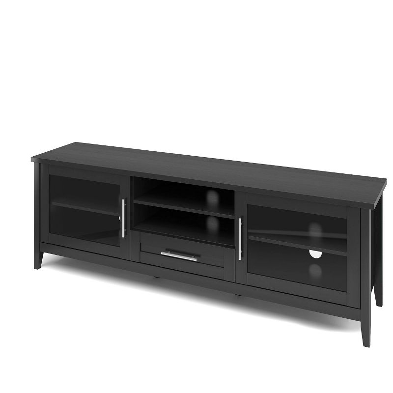Jackson Extra Wide TV Stand for TVs up to 80&#34; Black - CorLiving, 5 of 7