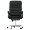 vidaXL Massage Reclining Office Chair Black Faux Leather - 3 of 4