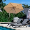 Mondawe 7.5 FT Patio Umbrella, Outdoor Table Umbrella with Push Button Tilt and Crank, Waterproof Market Umbrella with 8 Sturdy Ribs - 3 of 4