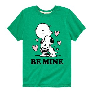 Boys' - Peanuts - Be Mine Short Sleeve Graphic T-Shirt - 1 of 4