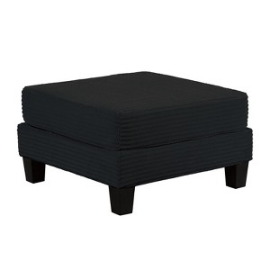 PAGED Storage Ottoman Contemporary Foot Stool Square Ottoman Foot Rest with Wooden Legs for Entryway, Bedroom - 1 of 4