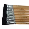 School Smart Black Bristle Paint Brushes, Short Handle, 3/4 Inch, Set of 12 - 2 of 4