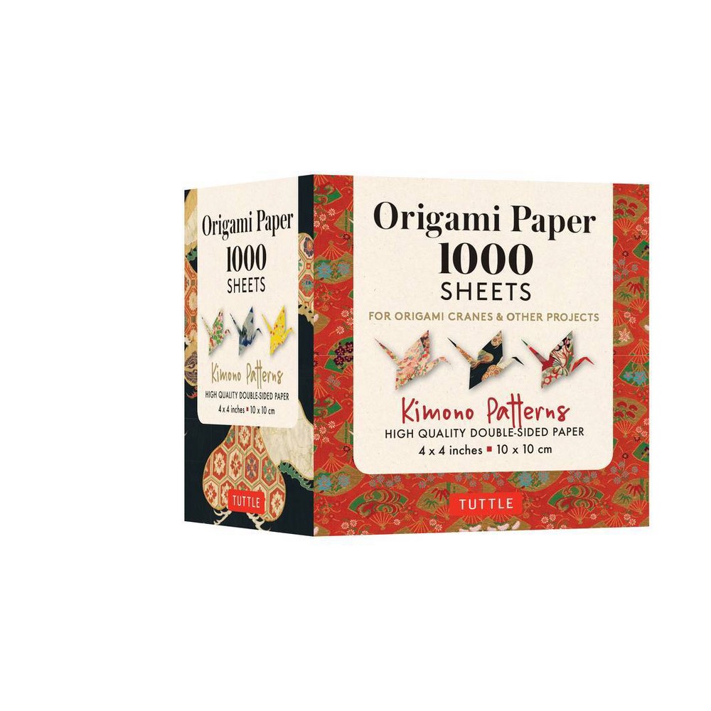 Origami Paper 1,000 Sheets Kimono Patterns 4 (10 CM) - by Tuttle Publishing (Loose-Leaf)