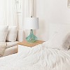 Glass Table Lamp with Fabric Shade Blue - Elegant Designs: No Assembly, UL Listed, 3-Way Switch - 4 of 4