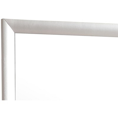 Marilla 35" x 39" Silver Wood Framed Dresser Mirror