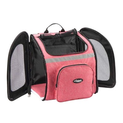 Pet Carrier for Cats Airline Approved Large Bag Backpack Soft Sided Pink  Mesh