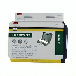 Master Mechanic 6 Piece Bi Metal Hole Saw Designed to Cut Hard and Softwood, Nail Embedded Wood, Stainless Steel, Pipe, Rubber, and Conduit - 1 of 4
