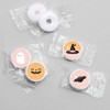 Big Dot of Happiness Pastel Halloween - Pink Pumpkin Party Round Candy Sticker Favors - Labels Fits Chocolate Candy (1 sheet of 108) - 3 of 4