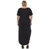 Plus Size Short Sleeve V-neck Maxi Dress - 4 of 4