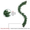 Northlight Real Touch™️ Mixed Eden Pine Artificial Christmas Garland - Unlit -  9' x 12" - 3 of 4