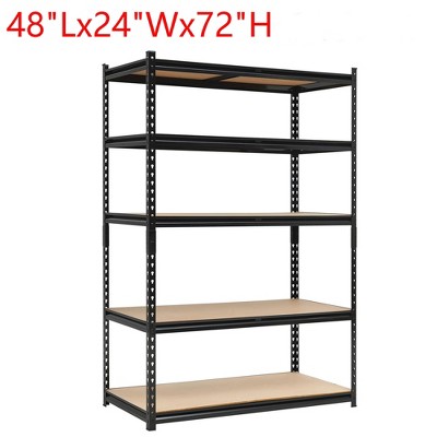 48"x24"x72" Storage Rack Shelf 5-Tier Adjustable Steel Shelving Units 2000 LBS Capacity