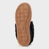 dluxe by dearfoams Women's Moccasin Slippers - Charcoal Gray - 4 of 4