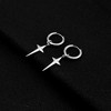 Small Stainless Steel Hoop Earrings for Men & Women – Hypoallergenic Minimalist Sleeper Hoops, Lightweight Hinged Design - 2 of 4