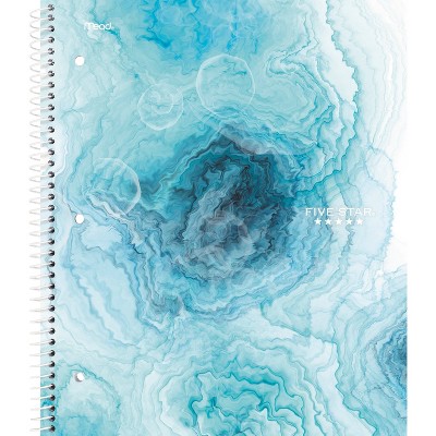 Five Star College Ruled 1 Subject Lava Spiral Notebook Deep Sea