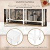 CENGHU Rustic Entryway Sofa Table, Console Table with Two Storage Drawers and Bottom Shelf, for Living Room, Entryway, Ivory - 3 of 4