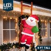 Joyfy 6 FT Christmas Inflatable Outdoor Decoration, Climbing Santa Hanging Inflatable with Built-in LEDs for Xmas Party Indoor Outdoor Yard Lawn Décor - 3 of 4