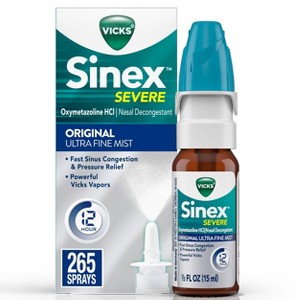 Vicks Sinex Severe Original Nasal Spray Ultra Fine Mist 0.5 fl oz - 1 of 4