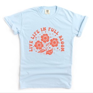 Simply Sage Market Live Life In Full Bloom Garment Dyed Tee - 1 of 4