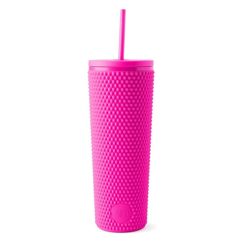Simple Modern 24oz Classic Plastic Textured Tumbler with Straw 1 Tone, 1 of 10