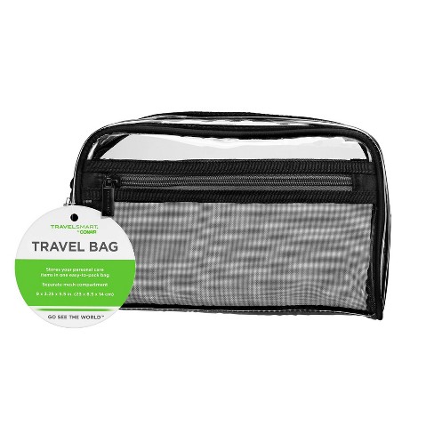 1 Cosmetic Case Makeup Bag Clear Storage Organizer Travel Vinyl Container Pouch