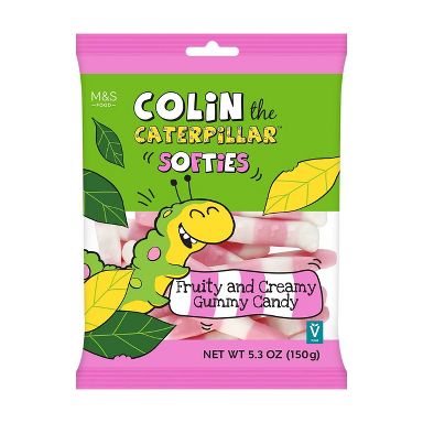 M&S Colin The Caterpillar Softies Candy - 5.3oz