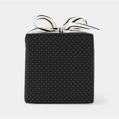 Cream and Black Pindot Gift Wrap - Sugar Paper™