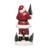 Transpac Resin 12.75 in. Multicolor Christmas Bottle Brush Santa Figurine - 2 of 3