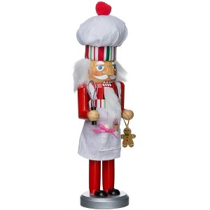Kurt Adler Chef With Gingerbread Nutcracker, 10" - 1 of 4