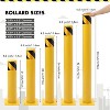 1/2-Pack Removable Steel Safety Bollards 42"x4.5", Yellow Powder-Coated Traffic & Parking Barrier Posts with Reflective Stripes - 2 of 4