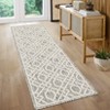 Indoor Outdoor Farmhouse Area Rugs for Backyard Deck Patio, Plush Thick Low Pile Throw Carpet for Bedroom Living Room Dining Room - 3 of 4