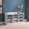 NicBex Shoe Cabinet with 9 Open Storage Shelves,Hold Up to 18 Pairs of Shoes,Suitable for Entryway,Hallway - 2 of 4