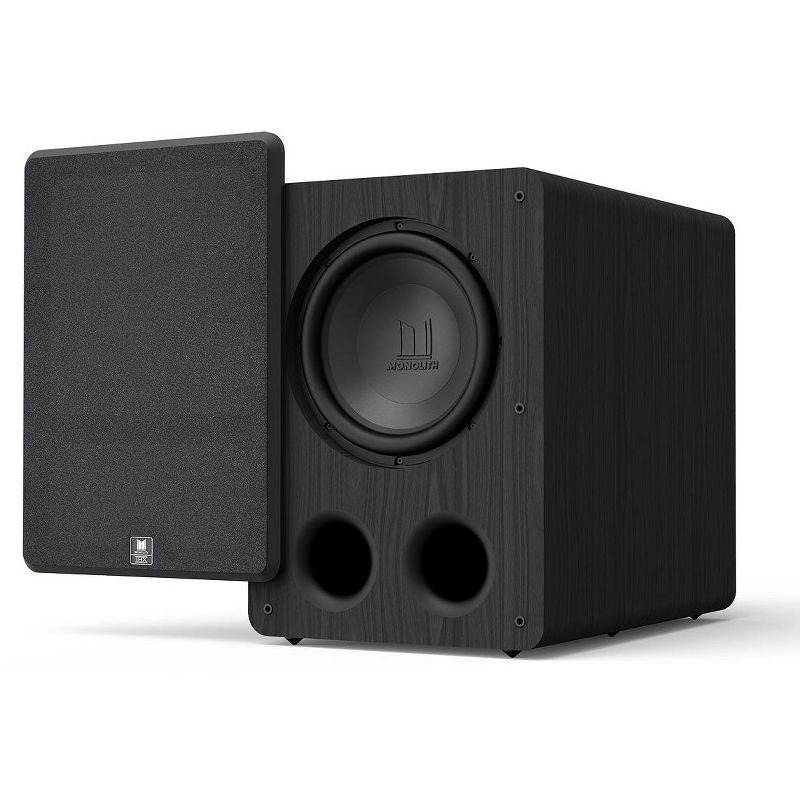 Monolith M-12 V2 12in THX Certified Ultra 500 Watt Powered Subwoofer, Massive Output, Low Distortion, Vented HDF Cabinet, 5 of 6