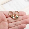 Separable Heart Huggie Earrings: Gold Love Drop Dangle Hoops, Valentine Gift for Women - 4 of 4