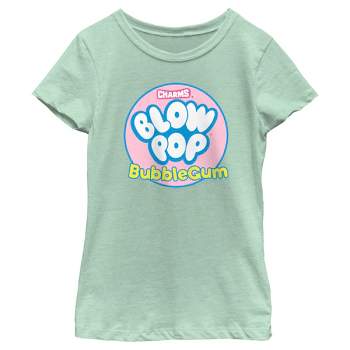 Girl's Blow Pop Bubble Gum Logo T-Shirt