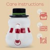 100 North Chubby White Snowman with Black Top Hat Christmas Character 17 ounce Glossy Ceramic Coffee Tea Cup Mug For Your Favorite Morning Brew - 2 of 4