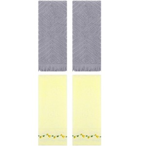 REGALWOVEN 4 Pcs Soft Absorbent Decorative Hand Towel for Bathroom, Kitchen 13" x 29" - 1 of 4